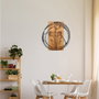 Wallity Tulip Accesorio decorativo de pared Negro y Nogal